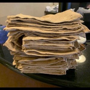50 burlap bags 10x7 inch